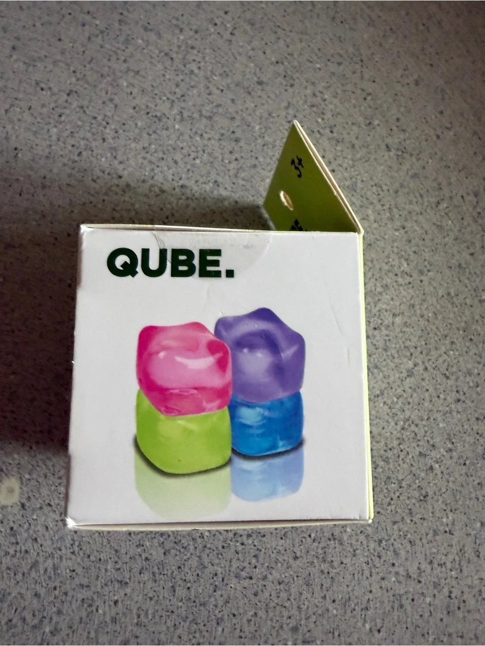 2 New Squishy Stress Toys QUBE & DROP Textured Blue Purple Squeeze Sensory Lot
